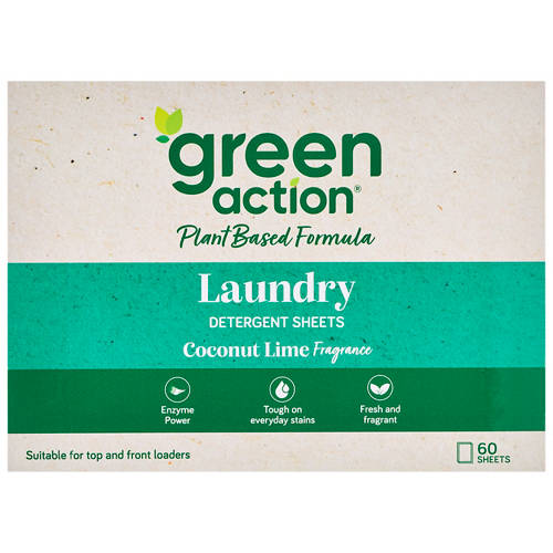 Front shot 2, Laundry Sheets Coconut Lime 60 Pack