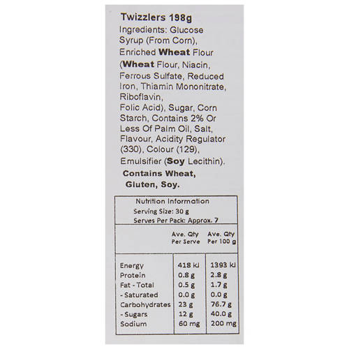 Nutrients 1, Twists Strawberry 198g