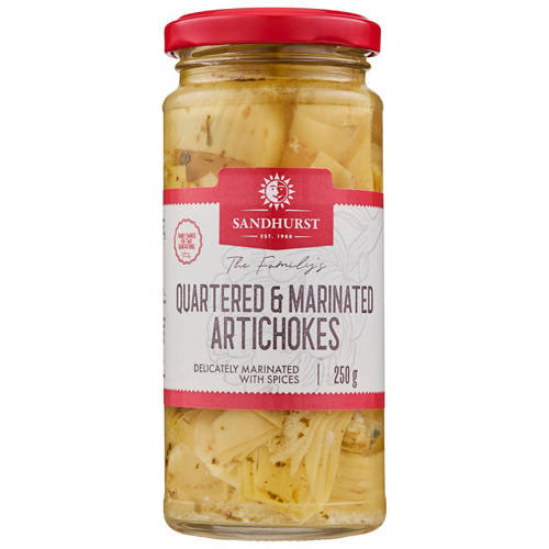 Front shot 1, Quartered and Marinated Artichoke 250g