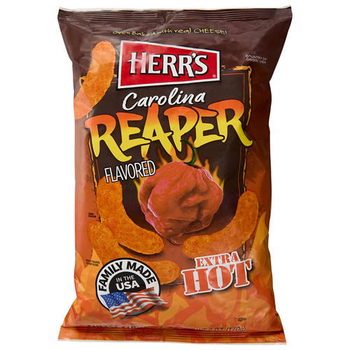 Carolina Reaper Cheese Curls 170g Product Image Front shot 01
