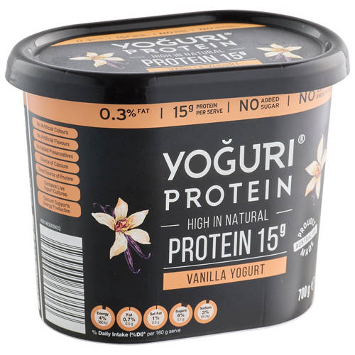 Vanilla Protein Yogurt Tub 700g Product Image Front shot 01