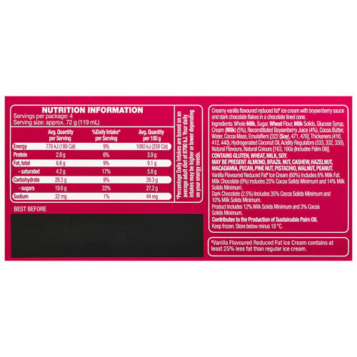 Nutrients 1, Boysenberry Cones 4 Pack 475ml