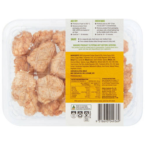 Front shot 2, RSPCA Approved Chicken Bites with Honey Sauce 500g