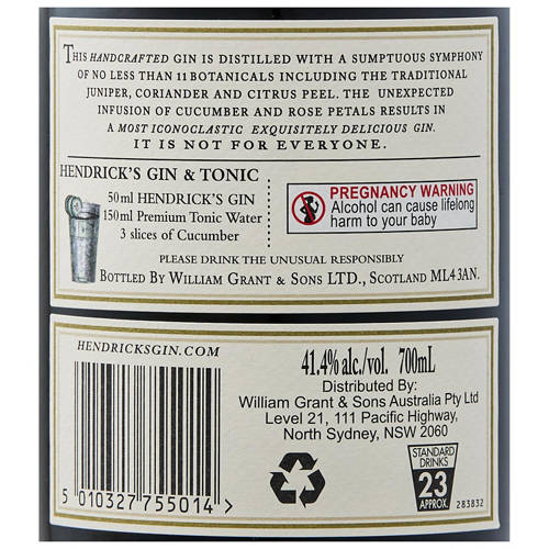 Nutrients 1, Gin 700ml