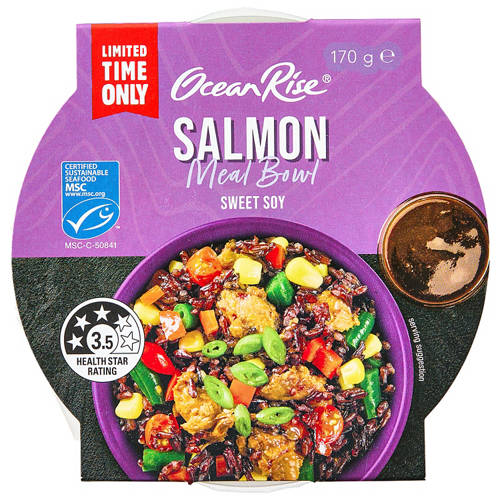 Front shot 2, Sweet Soy Salmon Bowl 170g