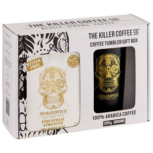 Front shot 2, Tumbler Gift Pack Ground Coffee 200g