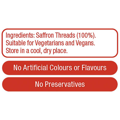 Ingredients 1, Saffron Thread 500mg