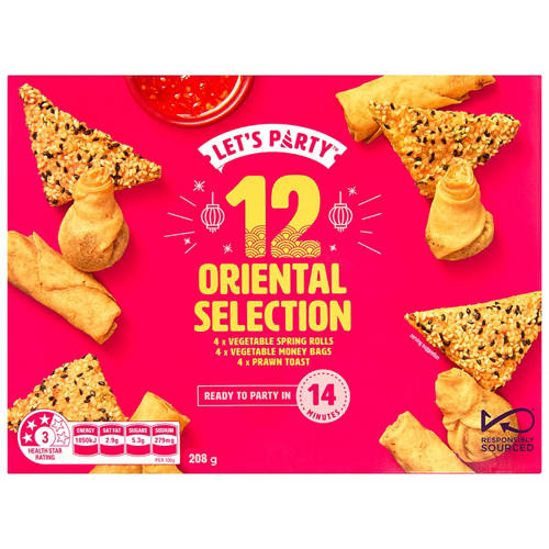 Front shot 3, Oriental Selection 12 Pack 208g
