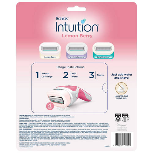 Front shot 2, Intuition Razor Womens Value 7 Pack