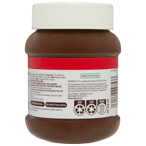Front shot 3, Choc Hazelnut Spread 400g