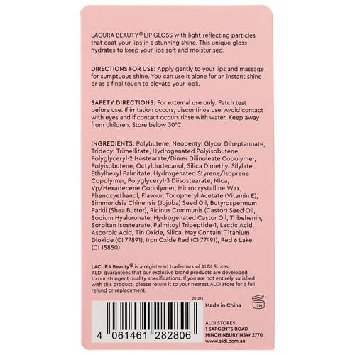 Front shot 4, Lip Oil 4.6ml or Lip Gloss 9ml