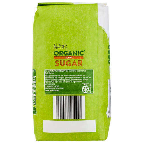 Front shot 3, Organic Raw Sugar 1kg