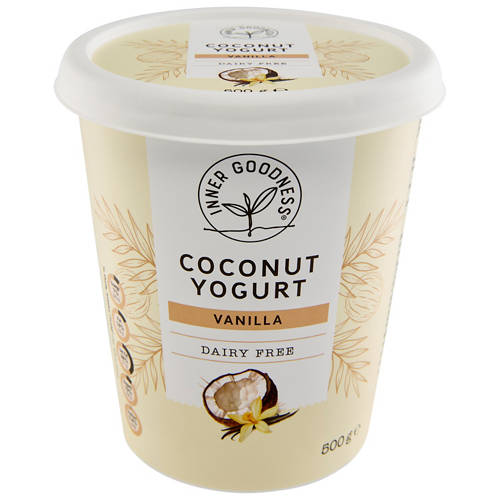 Coconut Vanilla Yogurt 1kg Product Image Front shot 01