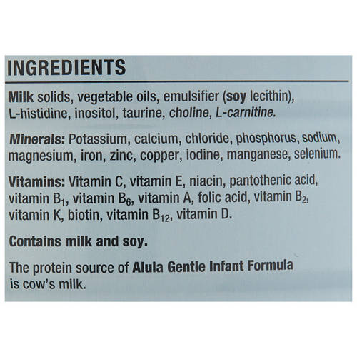 Ingredients 1, Gentle Newborn Formula Stage 1 900g