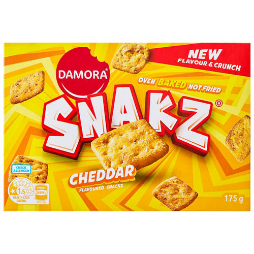Front shot 2, Snakz Cheddar 175g