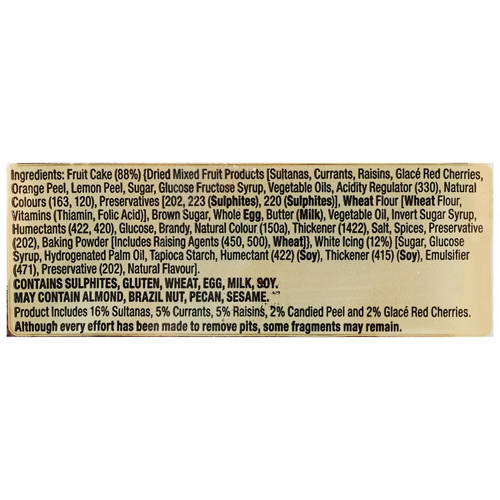 Ingredients 1, Iced Christmas Cake 90g