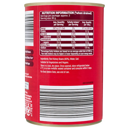 Front shot 3, Red Kidney Beans 420g