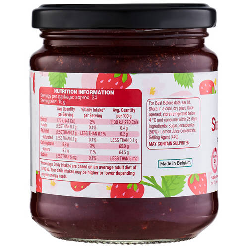 Front shot 3, Strawberry Jam 360g