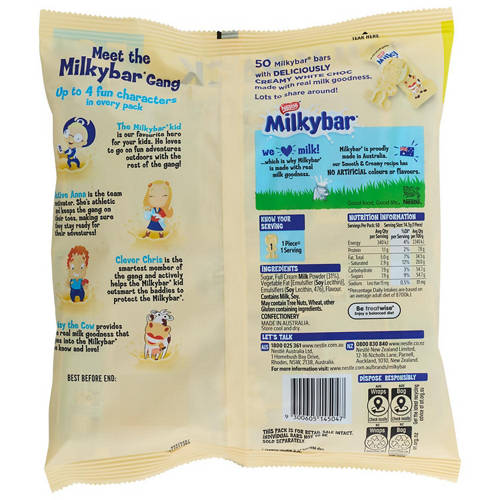 Front shot 2, Milkybar 50 Pack 725g