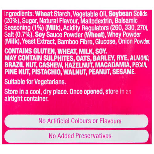 Ingredients 1, Salt & Vinegar Soy Crisps 200g