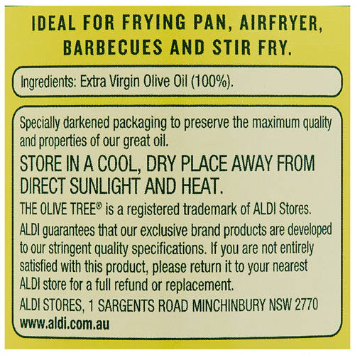Ingredients 1, Squeezey Extra Virgin Olive Oil for Cooking 500ml