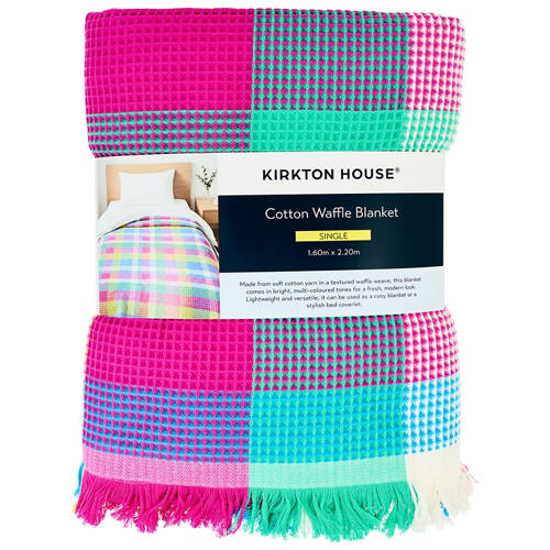Front shot 2, Cotton Waffle Blanket Single Beds