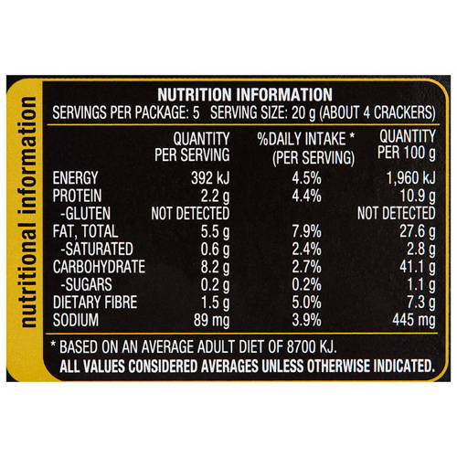 Nutrients 1, Seeded Crackers Rustic Herbs 100g