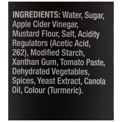 Ingredients 1, BBQ Sauce Carolina Gold 550g