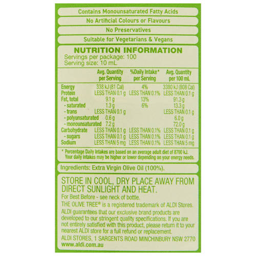 Nutrients 1, Extra Virgin Olive Oil 1L