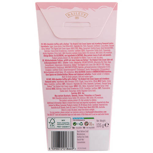 Front shot 3, Strawberries & Cream Chocolate Truffles 135g