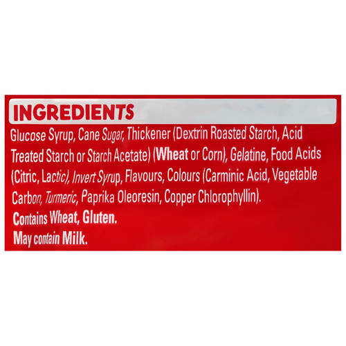Ingredients 1, Snakes Alive Bulk Share Pack 1kg