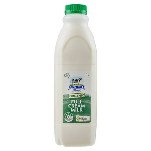 Front shot 2, Organic Full Cream Milk 1L