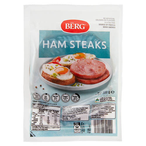 Ham Steaks 300g Product Image Front shot 01