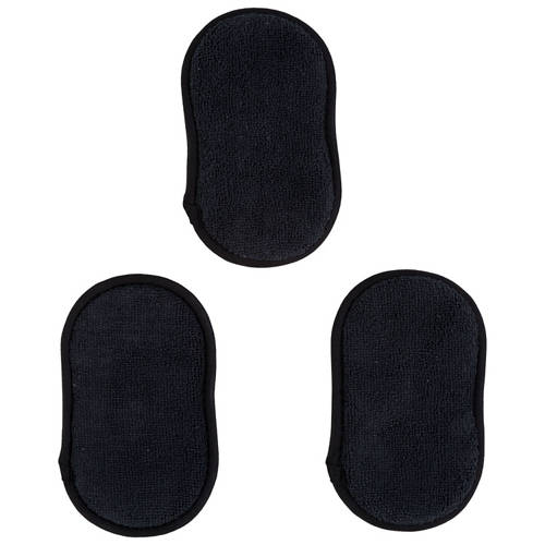 Front shot 3, Microfibre Sponge with Scourer 3 Pack