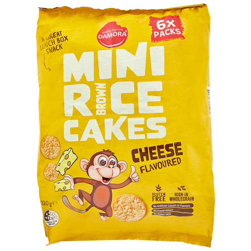 Mini Rice Cakes - Cheese 120g Product Image Front shot 01