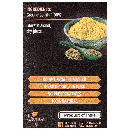 Ingredients 1, Indian Cumin Ground Spice 200g