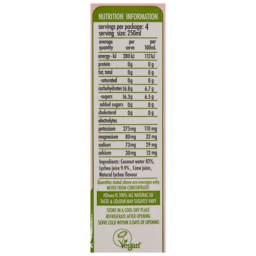 Nutrients 1, Coconut & Lychee 1L