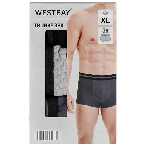 Front shot 2, Mens Regular Trunks 3 Pack