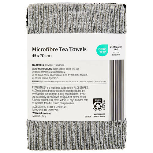 Front shot 3, Microfibre Tea Towel 3 Pack