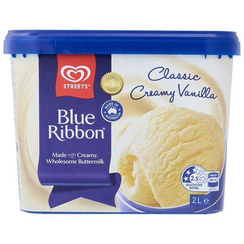 Front shot 2, Blue Ribbon Classic Vanilla 2L