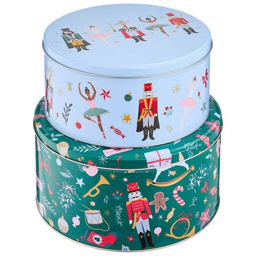 Front shot 2, Festive Cake Tins 3 Piece Set