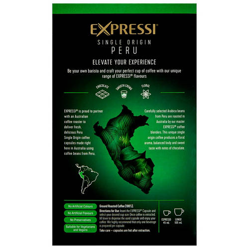 Front shot 3, Peru Single Origin Coffee 16 Pack 124g