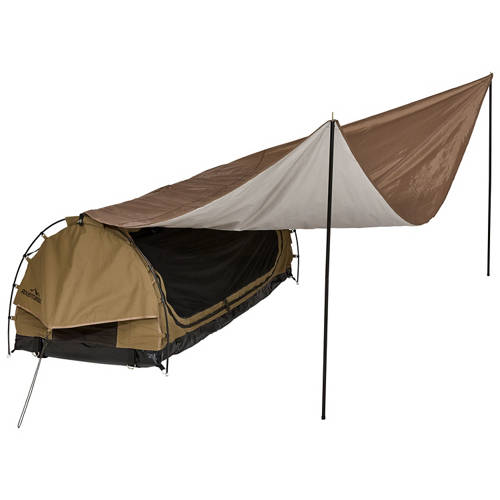 Front shot 2, Canvas Swag with Awning