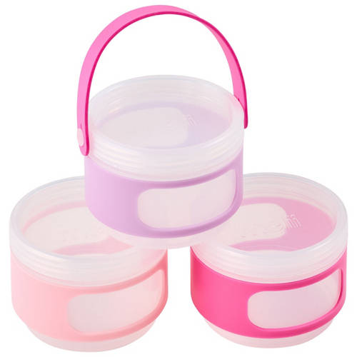 Front shot 2, Stackable Food Containers or Spin Bento Containers 3 Tier