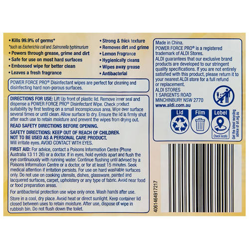 Front shot 3, Disinfectant Wipes 2 x 120 Pack