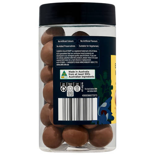 Front shot 3, Gourmet Butter Toffee Macadamia Chocolate Nuts 200g