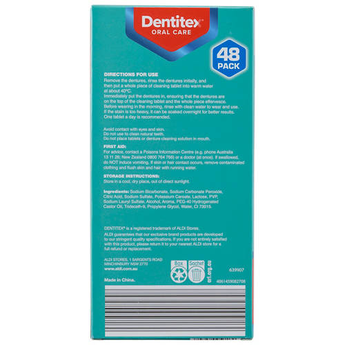 Front shot 3, 3 Minute Clean Denture Cleaning Tablets 48 Pack