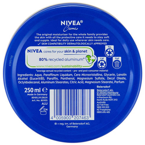 Front shot 3, Crème Moisturiser 250ml