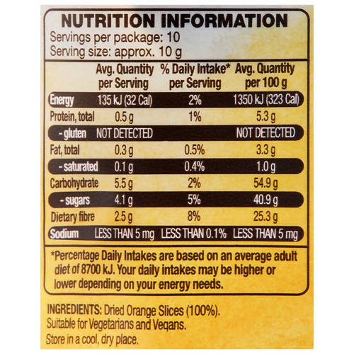 Nutrients 1, Dried Orange Garnish 100g