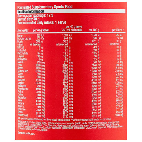 Nutrients 1, Protein Powder Choc Honeycomb 700g
